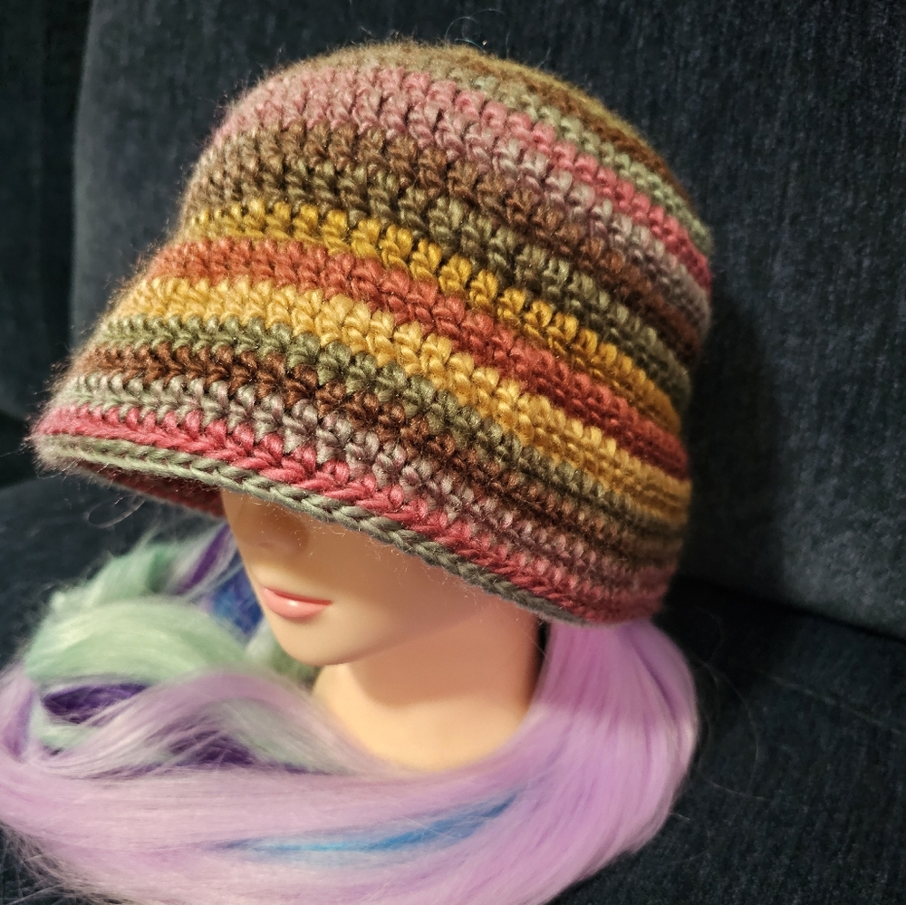 Handmade crochet bucket hat